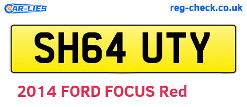 SH64UTY are the vehicle registration plates.