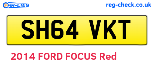 SH64VKT are the vehicle registration plates.