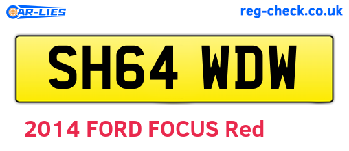 SH64WDW are the vehicle registration plates.