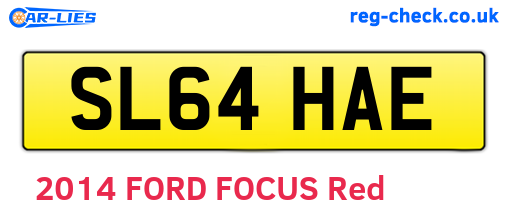 SL64HAE are the vehicle registration plates.