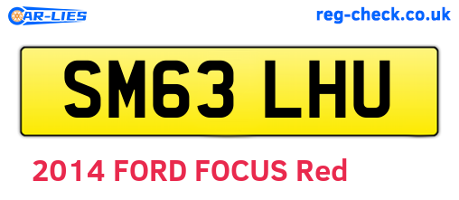 SM63LHU are the vehicle registration plates.