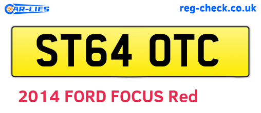 ST64OTC are the vehicle registration plates.