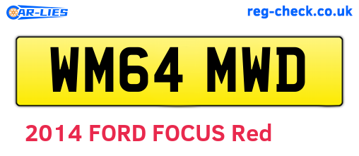 WM64MWD are the vehicle registration plates.