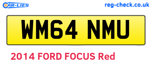 WM64NMU are the vehicle registration plates.