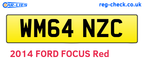 WM64NZC are the vehicle registration plates.