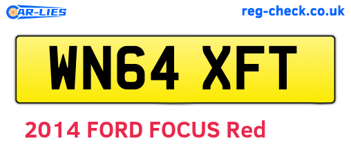 WN64XFT are the vehicle registration plates.