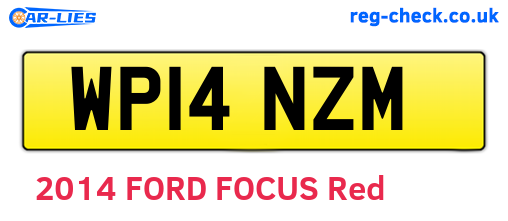 WP14NZM are the vehicle registration plates.