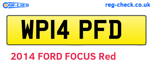 WP14PFD are the vehicle registration plates.