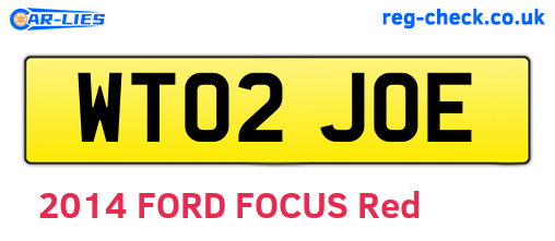 WT02JOE are the vehicle registration plates.