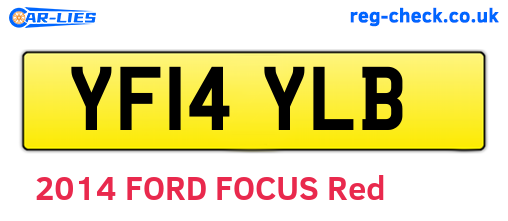 YF14YLB are the vehicle registration plates.