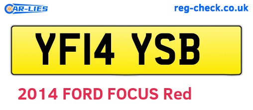 YF14YSB are the vehicle registration plates.