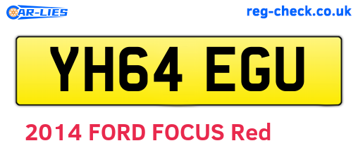 YH64EGU are the vehicle registration plates.