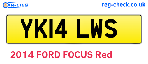 YK14LWS are the vehicle registration plates.