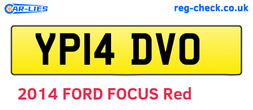 YP14DVO are the vehicle registration plates.