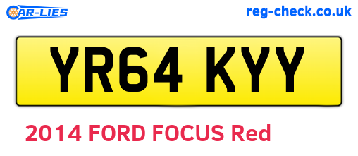 YR64KYY are the vehicle registration plates.