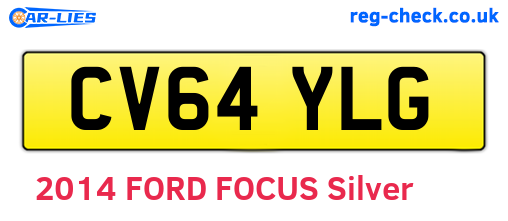 CV64YLG are the vehicle registration plates.