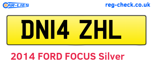 DN14ZHL are the vehicle registration plates.