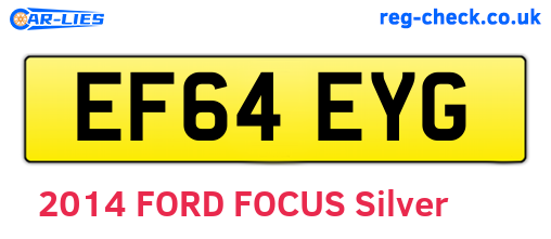 EF64EYG are the vehicle registration plates.