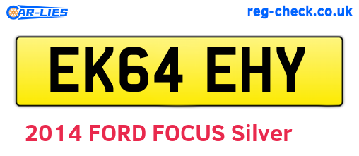 EK64EHY are the vehicle registration plates.