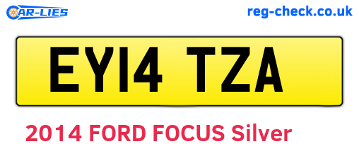 EY14TZA are the vehicle registration plates.