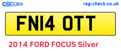 FN14OTT are the vehicle registration plates.