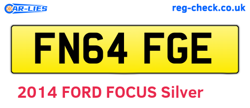 FN64FGE are the vehicle registration plates.