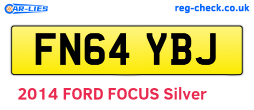 FN64YBJ are the vehicle registration plates.