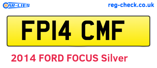 FP14CMF are the vehicle registration plates.