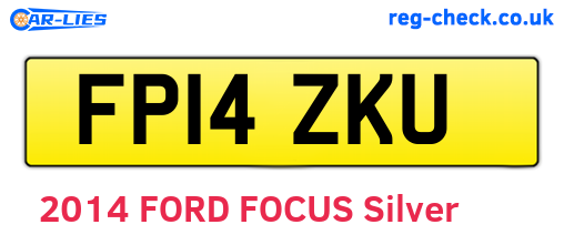 FP14ZKU are the vehicle registration plates.