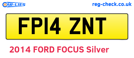 FP14ZNT are the vehicle registration plates.