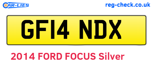 GF14NDX are the vehicle registration plates.