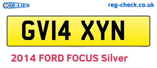 GV14XYN are the vehicle registration plates.