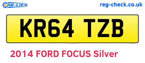 KR64TZB are the vehicle registration plates.