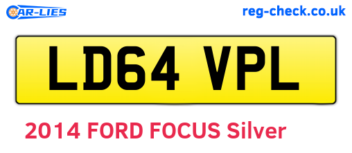 LD64VPL are the vehicle registration plates.