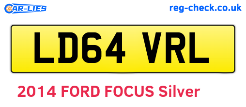 LD64VRL are the vehicle registration plates.