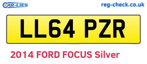LL64PZR are the vehicle registration plates.