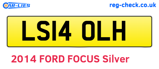 LS14OLH are the vehicle registration plates.