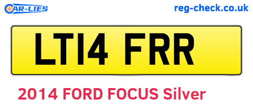 LT14FRR are the vehicle registration plates.
