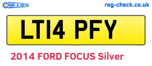 LT14PFY are the vehicle registration plates.