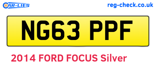 NG63PPF are the vehicle registration plates.