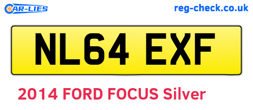 NL64EXF are the vehicle registration plates.