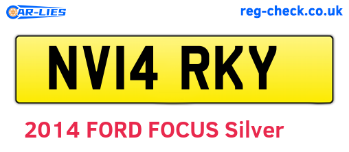 NV14RKY are the vehicle registration plates.