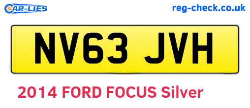 NV63JVH are the vehicle registration plates.