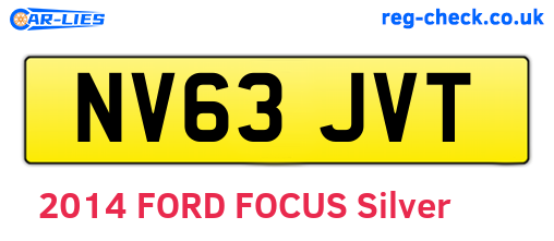 NV63JVT are the vehicle registration plates.