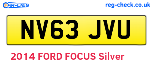 NV63JVU are the vehicle registration plates.