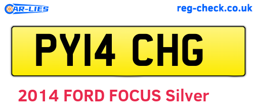 PY14CHG are the vehicle registration plates.