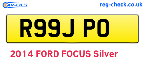 R99JPO are the vehicle registration plates.