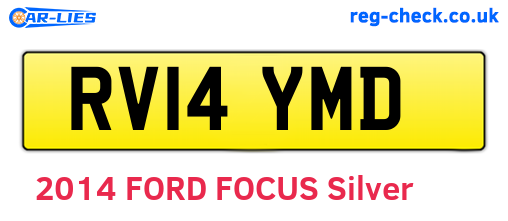 RV14YMD are the vehicle registration plates.