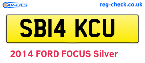 SB14KCU are the vehicle registration plates.