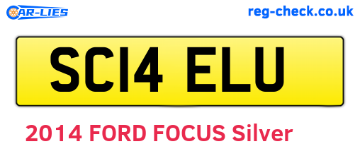 SC14ELU are the vehicle registration plates.